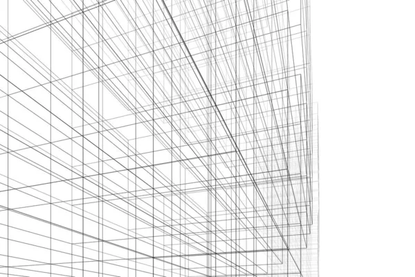 Abstract Tapet Arhitectural Zgârie Nori Design Fundal Concept Digital — Fotografie, imagine de stoc