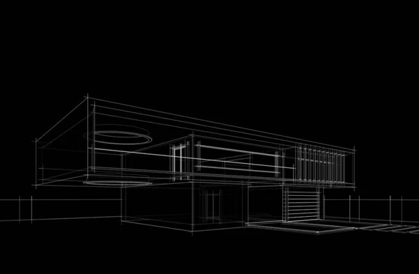 House Villa Concepts Illustration — 스톡 사진