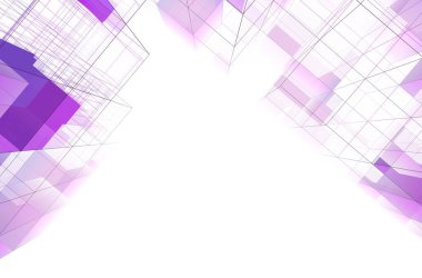 Soyut fütüristik arka plan, geometrik şekiller. Bir iş, bilim ve teknoloji şablonu için modern grafik tasarımı. soyut mimari duvar kağıdı