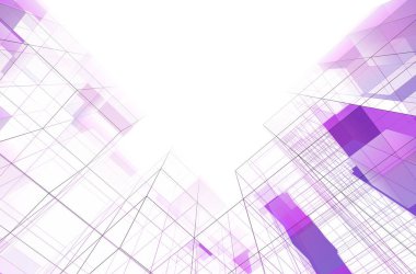 Soyut fütüristik arka plan, geometrik şekiller. Bir iş, bilim ve teknoloji şablonu için modern grafik tasarımı. soyut mimari duvar kağıdı