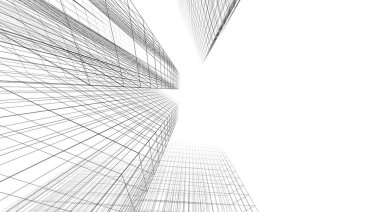 Soyut fütüristik arka plan, bir iş için modern grafik tasarımı, duvar kağıdı gökdelenleri tasarımı, dijital konsept arka plan. soyut mimari duvar kağıdı