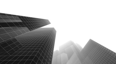 Soyut fütüristik arka plan, bir iş için modern grafik tasarımı, duvar kağıdı gökdelenleri tasarımı, dijital konsept arka plan. soyut mimari duvar kağıdı