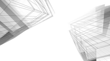 Soyut fütüristik arka plan, bir iş için modern grafik tasarımı, duvar kağıdı gökdelenleri tasarımı, dijital konsept arka plan. soyut mimari duvar kağıdı