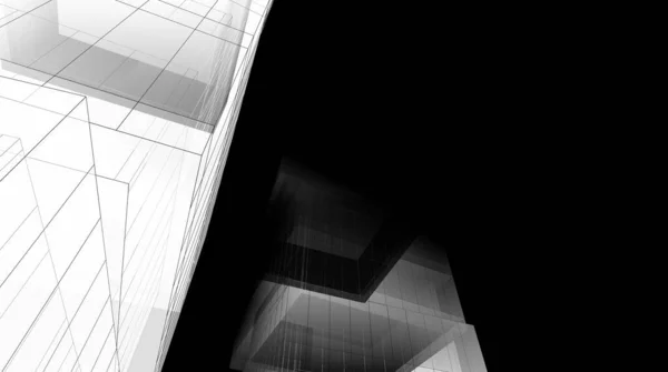 抽象的な未来的背景 ビジネスのための現代的なグラフィックデザイン 壁紙の高層ビルのデザイン デジタルコンセプトの背景 抽象建築壁紙 — ストック写真