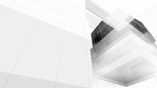 Sfondo Astratto Futuristico Design Grafico Moderno Business Disegno Grattacieli Carta — Foto Stock