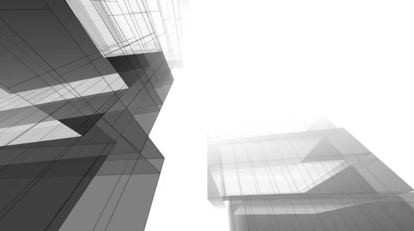 抽象的な未来的背景 ビジネスのための現代的なグラフィックデザイン 壁紙の高層ビルのデザイン デジタルコンセプトの背景 抽象建築壁紙 — ストック写真
