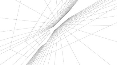 soyut mimari duvar kağıdı gökdelenler tasarım, dijital konsept arkaplan