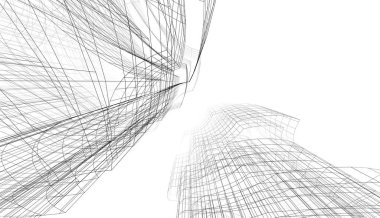 Soyut fütüristik arka plan, bir iş için modern grafik tasarımı, duvar kağıdı gökdelenleri tasarımı, dijital konsept arka plan. soyut mimari duvar kağıdı