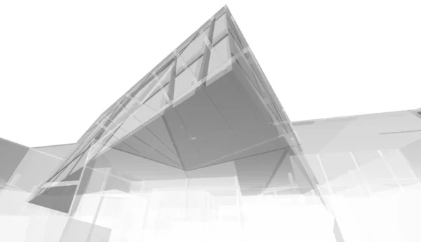 Elvont Futurisztikus Háttér Modern Grafikai Tervezés Egy Üzleti Tapéta Felhőkarcolók — Stock Fotó