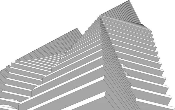 Abstract Futuristic Background Modern Graphic Design Business Wallpaper Skyscrapers Design — Stock Vector