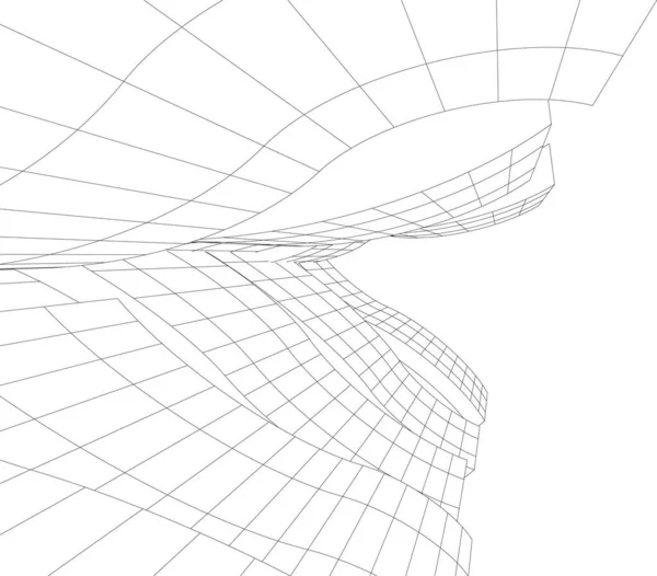 Абстрактный Футуристический Фон Современный Графический Дизайн Бизнеса Дизайн Обоев Небоскребов — стоковый вектор