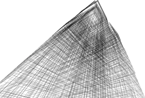 抽象的な未来的背景 ビジネスのための現代的なグラフィックデザイン 壁紙の高層ビルのデザイン デジタルコンセプトの背景 抽象建築壁紙 — ストックベクタ