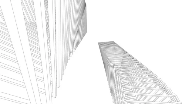 Abstract Futuristic Background Modern Graphic Design Business Wallpaper Skyscrapers Design — Stock Vector