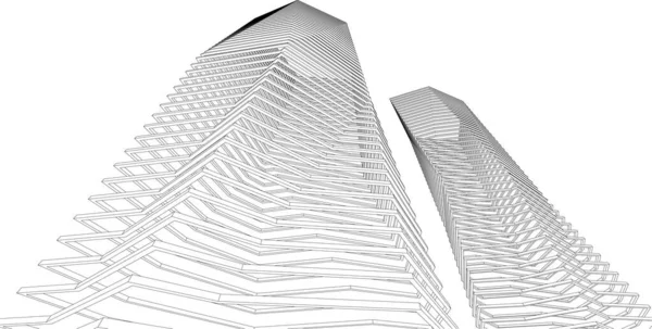Fondo Futurista Abstracto Diseño Gráfico Moderno Para Negocio Diseño Rascacielos — Archivo Imágenes Vectoriales