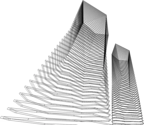Fondo Futurista Abstracto Diseño Gráfico Moderno Para Negocio Diseño Rascacielos — Archivo Imágenes Vectoriales