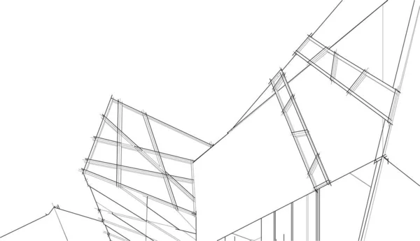 抽象的な未来的背景 ビジネスのための現代的なグラフィックデザイン 壁紙の高層ビルのデザイン デジタルコンセプトの背景 抽象建築壁紙 — ストックベクタ