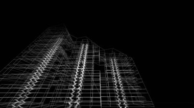 Soyut fütüristik arka plan, bir iş için modern grafik tasarımı, duvar kağıdı gökdelenleri tasarımı, dijital konsept arka plan. soyut mimari duvar kağıdı