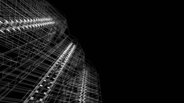 Soyut fütüristik arka plan, bir iş için modern grafik tasarımı, duvar kağıdı gökdelenleri tasarımı, dijital konsept arka plan. soyut mimari duvar kağıdı