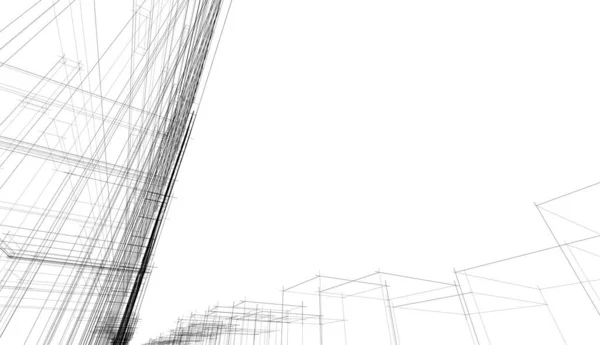 Abstraktní Fialové Architektonické Tapety Vysoký Design Budovy Digitální Koncept Pozadí — Stock fotografie