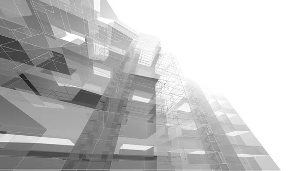 Fondo Futurista Abstracto Diseño Gráfico Moderno Para Negocio Diseño Rascacielos —  Fotos de Stock