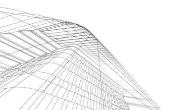 abstract purple architectural wallpaper high building design, digital concept background