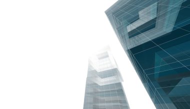 abstract purple architectural wallpaper high building design, digital concept background