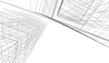 abstract purple architectural wallpaper high building design, digital concept background