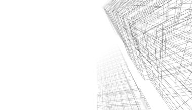 abstract purple architectural wallpaper high building design, digital concept background