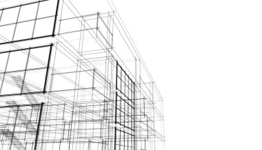 abstract purple architectural wallpaper high building design, digital concept background