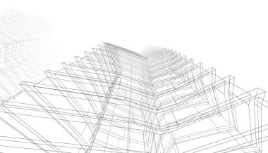 abstract purple architectural wallpaper high building design, digital concept background