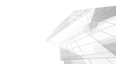 abstract purple architectural wallpaper high building design, digital concept background