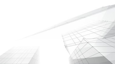 abstract purple architectural wallpaper high building design, digital concept background