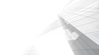 abstract purple architectural wallpaper high building design, digital concept background