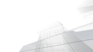 abstract purple architectural wallpaper high building design, digital concept background