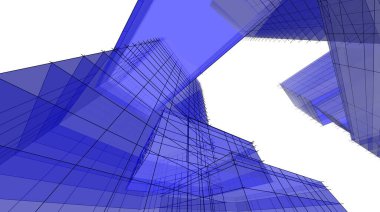 abstract purple architectural wallpaper high building design, digital concept background