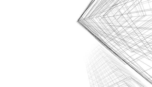 Abstrakte Lila Architektonische Tapete Hohe Gebäude Design Digitales Konzept Hintergrund — Stockfoto