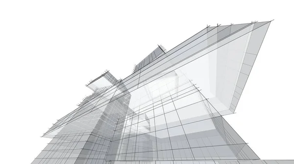 Abstraktní Fialové Architektonické Tapety Vysoký Design Budovy Digitální Koncept Pozadí — Stock fotografie