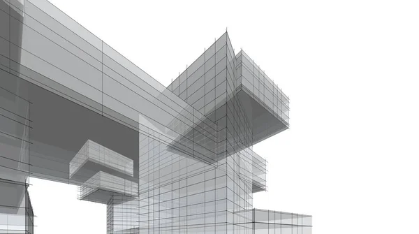Абстрактные Фиолетовые Архитектурные Обои Высокого Дизайна Здания Цифровой Концепт Фон — стоковое фото