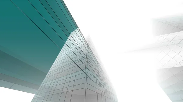 Abstract Purple Architectural Wallpaper High Building Design Digital Concept Background — Fotografia de Stock
