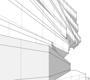 abstract purple architectural wallpaper skyscraper design, digital concept background