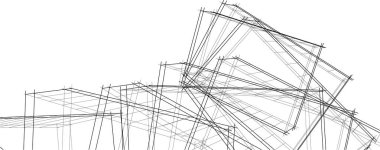 abstract purple architectural wallpaper skyscraper design, digital concept background