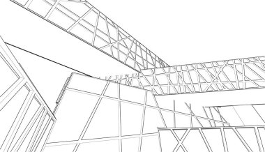 abstract purple architectural wallpaper skyscraper design, digital concept background