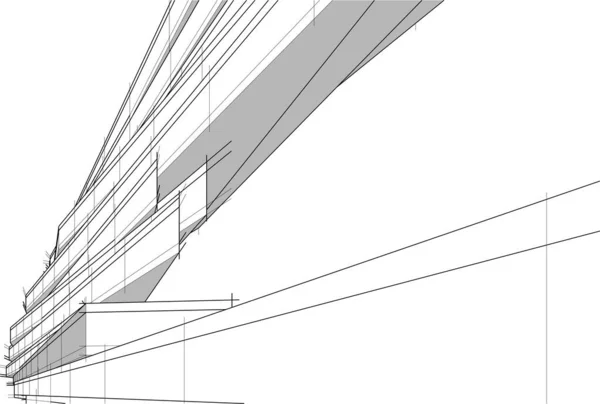 Abstraktní Fialové Architektonické Tapety Mrakodrap Design Digitální Koncept Pozadí — Stockový vektor