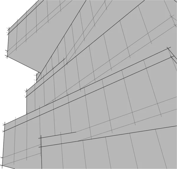 Abstraktní Fialové Architektonické Tapety Mrakodrap Design Digitální Koncept Pozadí — Stockový vektor