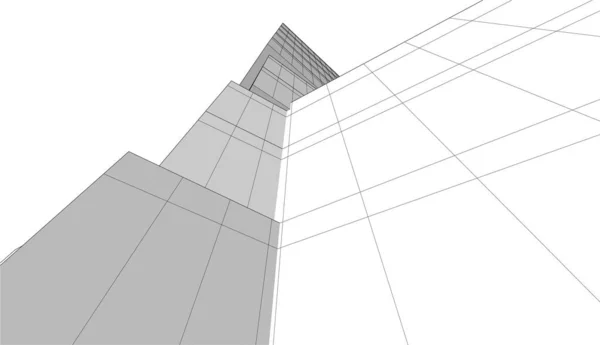 Abstract Purple Architectural Wallpaper Skyscraper Design Digital Concept Background — 스톡 벡터