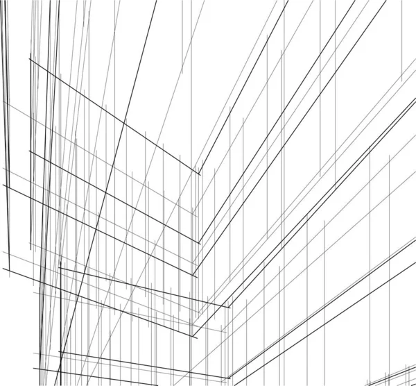 Abstract Purple Architectural Wallpaper Skyscraper Design Digital Concept Background — Image vectorielle