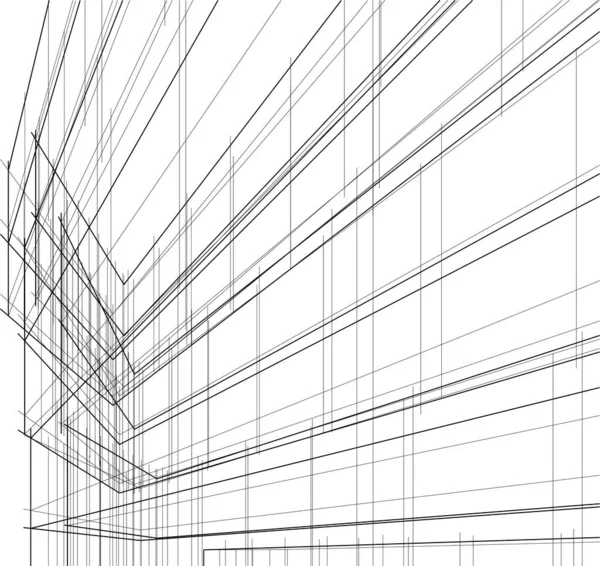 Abstract Purple Architectural Wallpaper Skyscraper Design Digital Concept Background — Vettoriale Stock