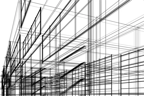 Αφηρημένη Μωβ Αρχιτεκτονική Ταπετσαρία Υψηλής Σχεδίασης Κτίριο Ψηφιακή Έννοια Φόντο — Διανυσματικό Αρχείο