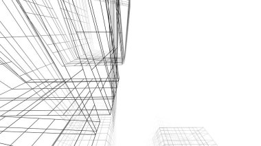 abstract purple architectural wallpaper high building design, digital concept background