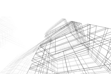 abstract purple architectural wallpaper high building design, digital concept background